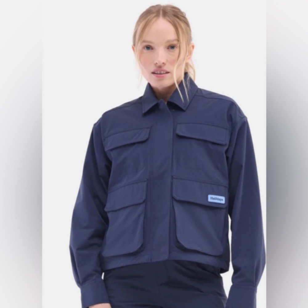 Halfdays Nan Field Jacket Women's Navy Blue NEW
